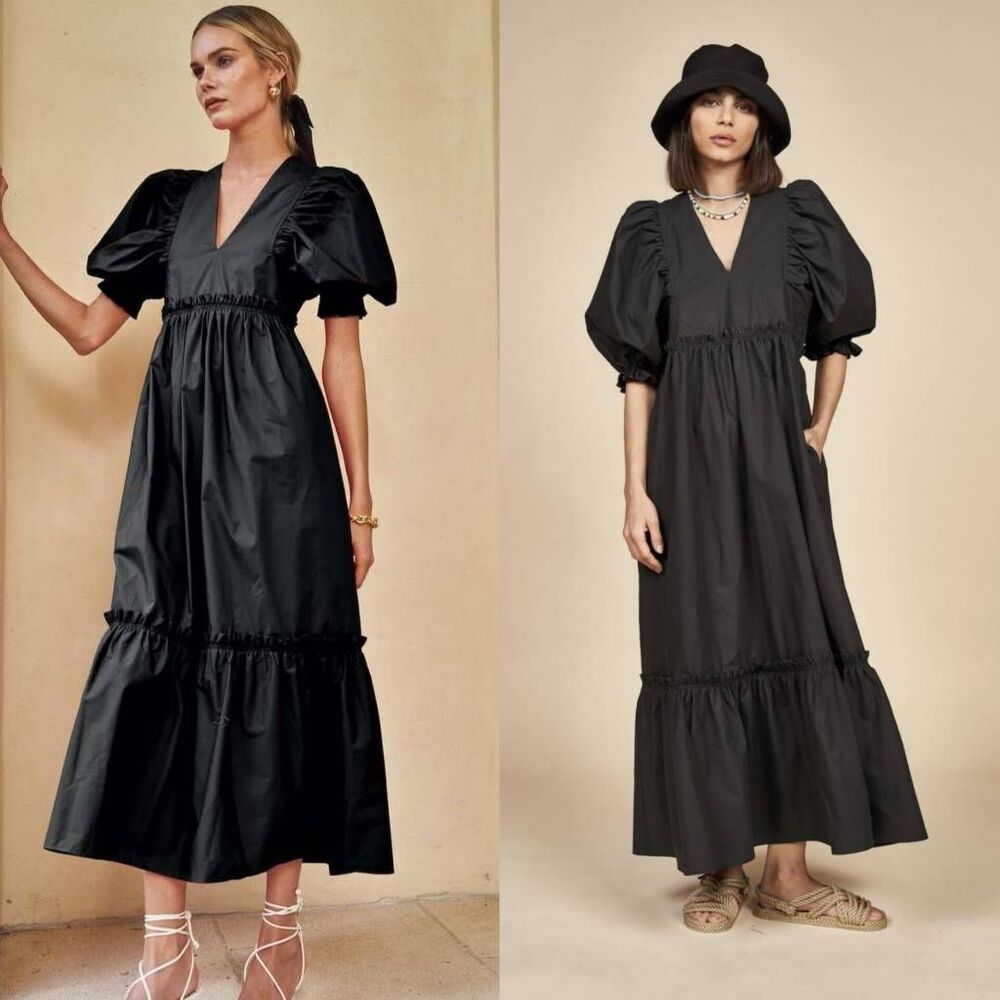 HUNTER BELL Black Maxi Dress